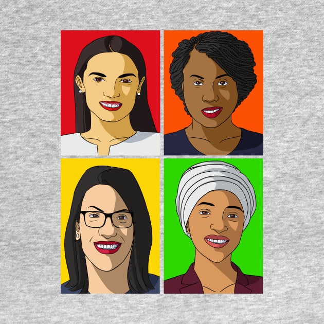 Alexandria Ocasio Cortez The Squad by Noseking